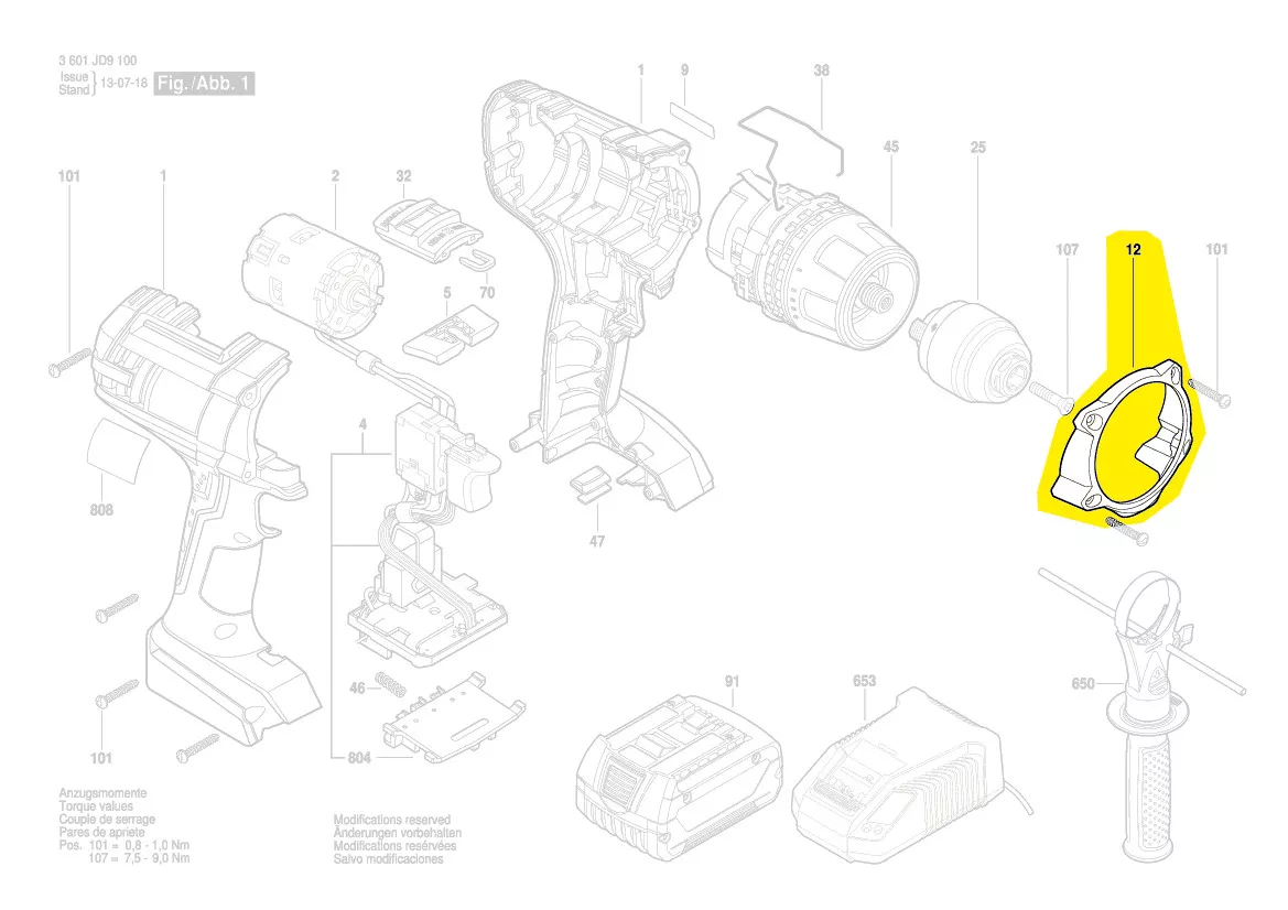 garniture réf. 2 609 111 024 Bosch